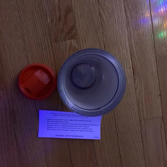 Dunkin' Donuts 2013 Coffee Travel Tumbler 16oz Dishwasher Safe Top Rack - Picture 2 of 6